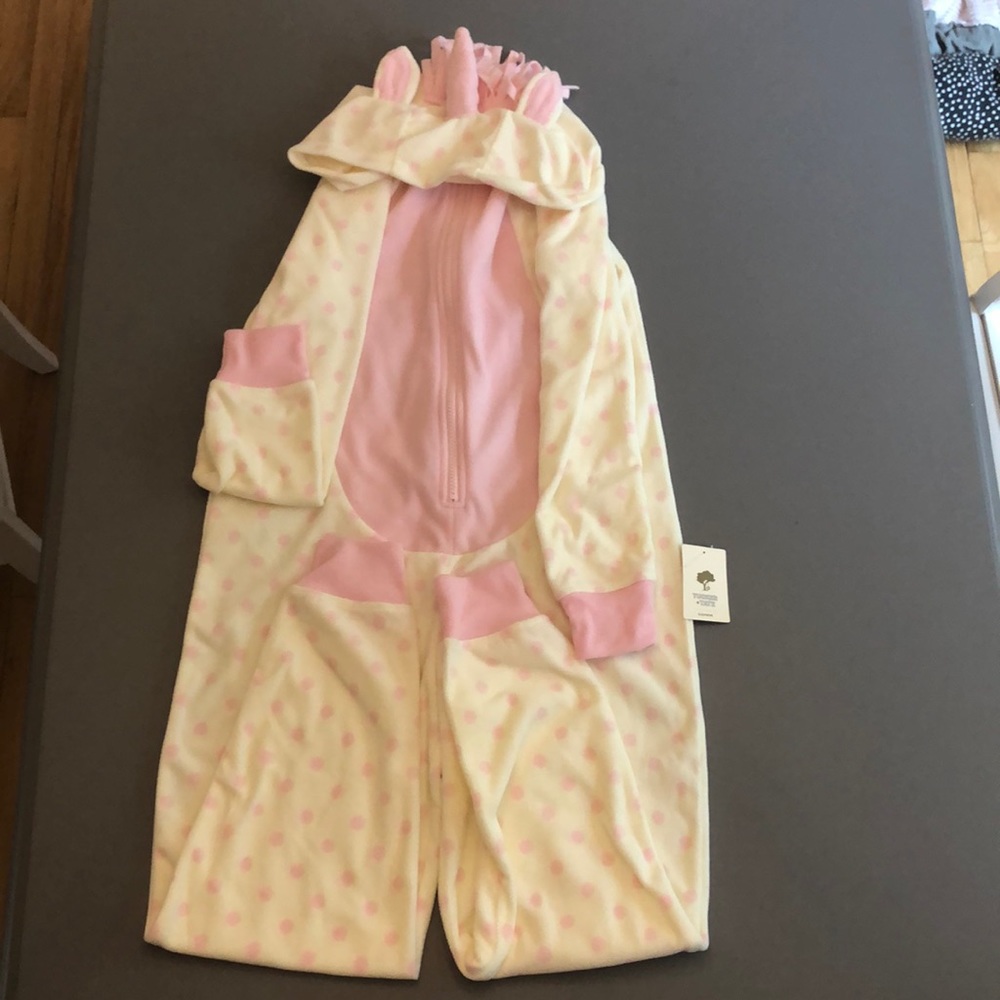 Fleece unicorn onesie